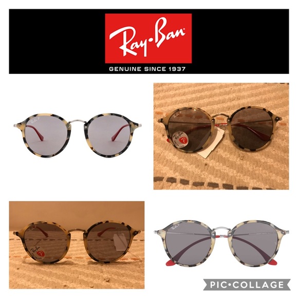 Ray-Ban Accessories - 𝑅𝑎𝑦-𝐵𝑎𝑛 ☮︎︎ Round Fleck Pop Sunglasses